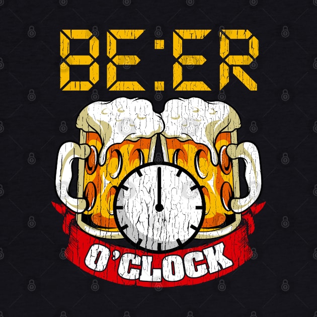 Beer O'Clock Drinking Humor Funny Quotes Sayings Gift by E